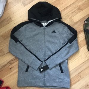 NWT boys adidas zip hoodie - size large, 14-16